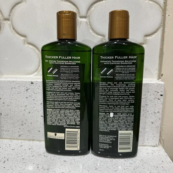 2-Thicker Fuller Hair Shampoo Cell-U-Plex w/ Caffeine Revitalizing for Hair 12oz - Picture 2 of 2